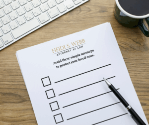 Estate planning mistakes