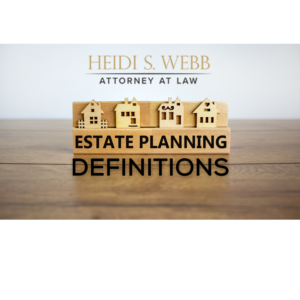 estate planning definitions