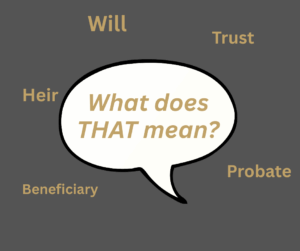 estate planning jargon